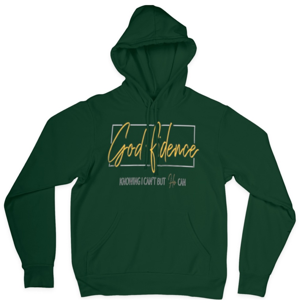 Forest Green God•Fidence hoodie